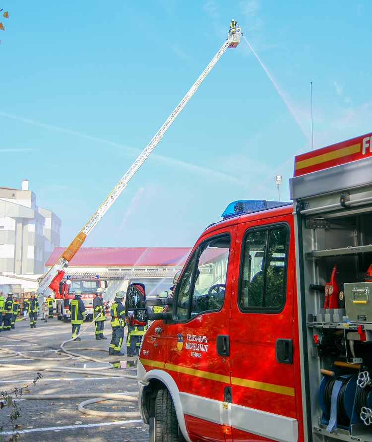 Jahreshauptübung 2018 TSF-W Rehbach + DLK