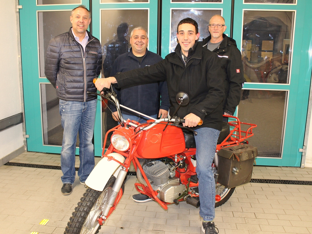 Oldtimerfreunde Melde-Krad mit Wehrführung